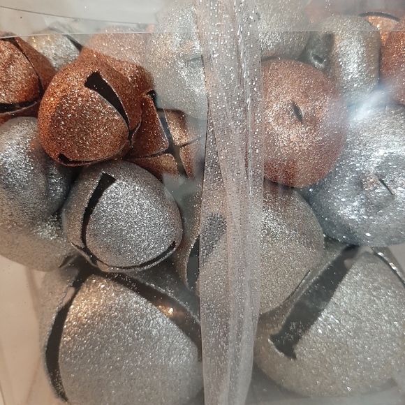 1 Lot of Decorative Metal Glitter Jingle Bells - Picture 11 of 13